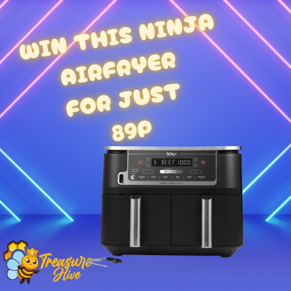 🎉 WIN A NINJA FOODI MAX DUAL ZONE 9.5L AIR FRYER FOR JUST 89P! 🎉
