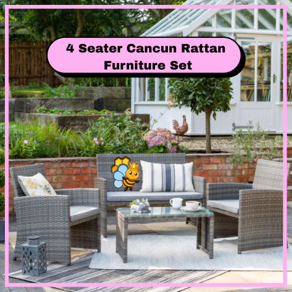 🏖️ Win a 4-Seater Cancun Rattan Garden Set
