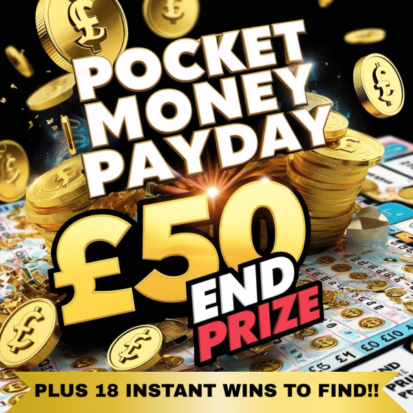 🎉 Pocket Money Payday – Just 50p a Ticket! 🎉