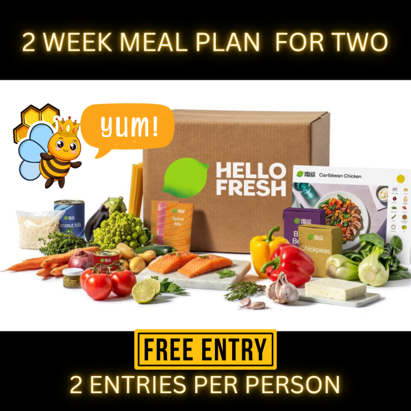 🍽️Win a 2-week HelloFresh meal kit for TWO for FREE!🍽️